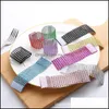 Aessories Kitchen ، Bar Bar Home Garden Rhineston Rings Plastic Buckle Mesh Wrap Fackin Ring Serviette El Wedding Aessory Table D