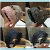 Aessories Tools ProductsWomen Hollow Out Floral Lace Anti-Skid Headband Shimmer Metallic Wide Hair Hoop 20211 Drop Leverans 2021 W9FXC