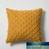 Soft Cushion Cover 45x45cm Mustard Yellow Pink Beige Grey Pillow Cover Knit Home decoration Square Pillow Case For sofa Bed Factory price expert design Quality