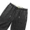 Плюс размер 5XL 6xL 7XL бренд мужские повседневные джинсы уличные изделия гарем брюки высокого качества эластичные брюки емкости мужской черный синий