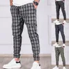 plaid pantaloni mens