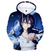 Sweats à capuche pour hommes Sweatshirts pour hommes Anime Noragami Cosplay Figure Affiche Sweat-shirt imprimé 3D Unisexe Manga Vêtements chauds pour adolescents garçons