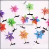 Hair Clips & Barrettes Jewelry Plastic Windmill Aessories Kids Hairpins Children Cute Iron Hairpin Mticolor Duckbill Clip Originality 0 3Tc