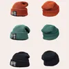 7 kleuren hiphop mode 2021 winter beanie hoed voor vrouwen mannen warme zacht gebreide vrouwen bonnet oversized unisex paar cap