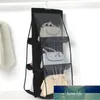 6 Pocket Foldable Hanging Bag 3 Layers Folding Shelf Bag Purse Handbag Organizer Door Sundry Pocket Hanger Storage Closet Hanger Factory price expert design Quality