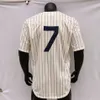 Mantle Jersey 1951 Biała kremowa prążkowana szara naszywka Baseball Hall Of Fame Home Away Szary czarny pulowerowy guzik Wszystkie szyte