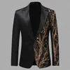 Glanzende takken Sequin Red Suit Jacket Mannen Gekeerd Revers One Button Jurk Blazers Nachtclub Party Wedding Stage Kostuum Homme 4XL 210522