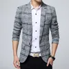 Mäns Koreanska version Långärmad Knapp Slim Dropshipping Casual Suit Jacket Brand Top Coat Business Cotton Blazers