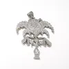 Yum Charm ICP hatchetman Collana in argento inossidabile con pendente a catena figaro da 30 pollici2596