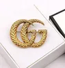 Famous Classic Design Gold Brand Luxury Desinger Brooch Women Rhinestone Letters Brooches Suit Pin Fashion Jewelry Clothing Decora5830080