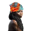 Estilo africano de algodão largo trecho mulheres faixas de fita de impressão de suor esportes ioga faixas de cabelo cabeça envoltório bandanas acessórios de cabelo