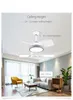 28 Inch Child Ceiling Fan Lamp With Macaroons Colorful Light 3 Blades Dimming Changeable Remote Control 110V 220V