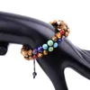 6mm Stone Picture Stone Bracelet 108 Energy Stone Seven Pulse Wheel Handstring Braided