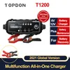 Topdon T1200 6V 12V 자동차 1.2 앰프 완전 자동 5 단계 충전 도구 휴대용 스마트 배터리 충전기