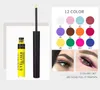 Matte Liquid Eyeliner Pen Set 12 Couleurs Imperméable À L'eau Haute Pigmenté Coloré Eye Liner Kit Long Lasting Maquillage Eyeliners pour femmes fille Marque HANDAIYAN