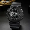 Sanda G Style Nya Män Klock Led Höj Handljus Militär Digital Vattentät Väckarklocka Titta Grön Lysande Chronograph Watch G1022