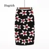 S-2Xl Digital Printed Summer Midi Skirt Women 2021 Fashion Slim Knee Length Skirt Plus Size Floral Pencil Skirt for Women X0428
