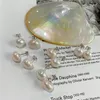 100％純正925スターリングシルバースタッドイヤリング女性韓国日本イン・不規則なバロック様式の真珠のイヤリングジュエリーYME752