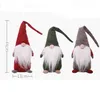 4 Styles Nomes Hang Leg Christmas Swedish Figurines Handmade Christmass Gnome Faceless Plush Doll for Ornaments Gifts Kids Xmas Decoration SN2346