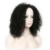 합성 가발 Tinashe Beauty 14 인치 가발 여성용 짧은 검은 곱슬 밥 Afro African High Temperature Hair Glueless