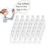 30ml 1oz Plastic Clear Spray Bottles Refillable Small Portable Empty Bottle for Travel Cosmetic Essential Oils Perfumes