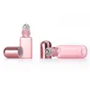 Rose Gold Roller Flaskor Glas Essential Oljeflaska Resor Portabel Tom Kosmetisk Subflaska 1 ml / 2ml / 3ml / 5ml