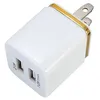 5V 2.1+1A Dubbel USB AC Travel US Wall Chargers Plug Dual Charger för Samsung Galaxy HTC Smart Phone Adapter