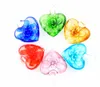 Handmade Murano Lampwork Glass Mix Color Flower Heart Pendant Fit Necklace Wholesale 6pcs