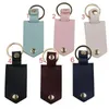 Leather aluminum alloy car DIY sublimation transfer photo sticker keychain key pendant gift customization