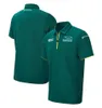 F1 T-shirt 2022 nuova tuta da corsa verde a maniche corte POLO personalizzata squadra suit233z