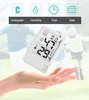 Elektronisk digital temperatur fuktmätare termometer hygrometer inomhus utomhus väderstation klocka hög kvalitet