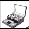 Pu Leather Doublelayer Highend 12 Slots Glasses Storage Fditw Boxes Cases 1Jnjs