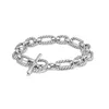 2022 New Arrival Bt Selling 18K Gold Plated Twisted Rope Link Chain Clasp Bracelet For Party
