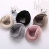 Bérets extérieur coupe-vent hommes femmes cache-oreilles couleur bonbon doux fourrure tricot oreille couverture protecteur bandeau polaire peluche plus chaud