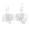 Varsbaby sexy dentelle soutien-gorge demi-tasse push up sous-vêtements mince coton femmes soutiens-gorge 211110