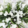 Decorative Flowers & Wreaths 4Pcs Artificial Flower Black Butterfly Orchid Silk Phalaenopsis For Wedding Christams Home Decoration Garden Po