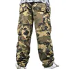 Moda Streetwear Mężczyźni Cargo Spodnie Hip Hop Harem Spodnie Bawełniane Spodnie Kombinezony Luźne Baggy Joggers Mężczyzna Ubrania Plus Rozmiar H1223
