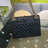7A Fashion chevron quileted chain envelope bag black women shoulder crossbody handbag calfskin French official original imported leather
