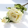 Ins Alta Qualidade Realista Diária Decoração Home Hotel Flower Artificial Rose Buquê Colocação Do Casamento 205 V2