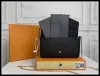Designer 3 PCs/Set -Umhängetaschen Luxurys Frauen Kettenriemen Crossbody Tasche Messenger Bag Damen Handtaschen Brieftaschen mit Box Date Code