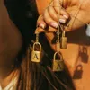 Designer Necklace Luxe Sieraden Lock voor Dames Gotische Initiële Letter Gold A-Z Padslock Roestvrijstalen Choker Verjaardag Collier Femme