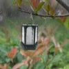Soldriven 96 LED flameffekt hängande lykta ljus utomhus vattentät trädgård gräsmatta träd inredning