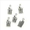 Lot 100pcs Castle antique silver charms pendants Jewelry DIY For Necklace Bracelet Earrings Retro Style 20*10mm DH0778