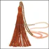 Pingente colares pingentes jóias por atacado americano cristal colar tassel bohemian entrega 2021 96l3g