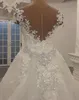 Syrena ślubna afrykańskie sukienki formalne sukienki ślubne z ramion głęboko V szyja koronkowe kryształowe koraliki Orsarki odłączany pociąg vestido de noiva estido