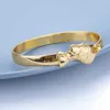Afrykańska biżuteria egipska królowa nefertiti bransoletki dla kobiet złota mankiet bransoletka stalowa stal nierdzewna Regulowana regulażowa bransoletki x0192y