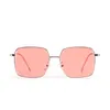 Light Color Women039S Solglasögon Stora fyrkantiga metallben Eyewear UV400 SKYDDSKÖPER SUN Glasögon för att resa Kör4165556