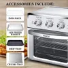 US STOCK Geek Chef Air Fryer Toaster Oven, 4 Slice 19QT Convection Airfryer Countertop Oven Fry Oil-Free, Cooking 4 Accessories a28 a36