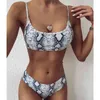 Leopard Print Two Piece Baddräkt Kvinnors Hög Midja Bikini Badkläder Baddräkt Simning för Kvinnor Brasilianska Bikinis 210702