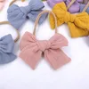 4 Inch Baby Girls Newborn Cute Headband Hair Accessories Soft Elastic Hairband Turban Infant Toddler Party Supplies Headwear Child Kids